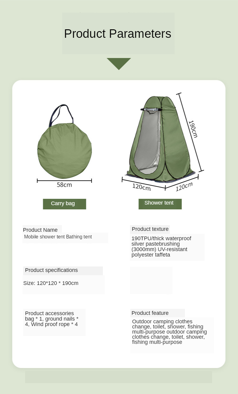 Cheap Goat Tents Portable Outdoor Shower Tent Bath Changing Fitting Room Privacy Toilet Camping Beach Tent Shelter for Outdoor Tents 